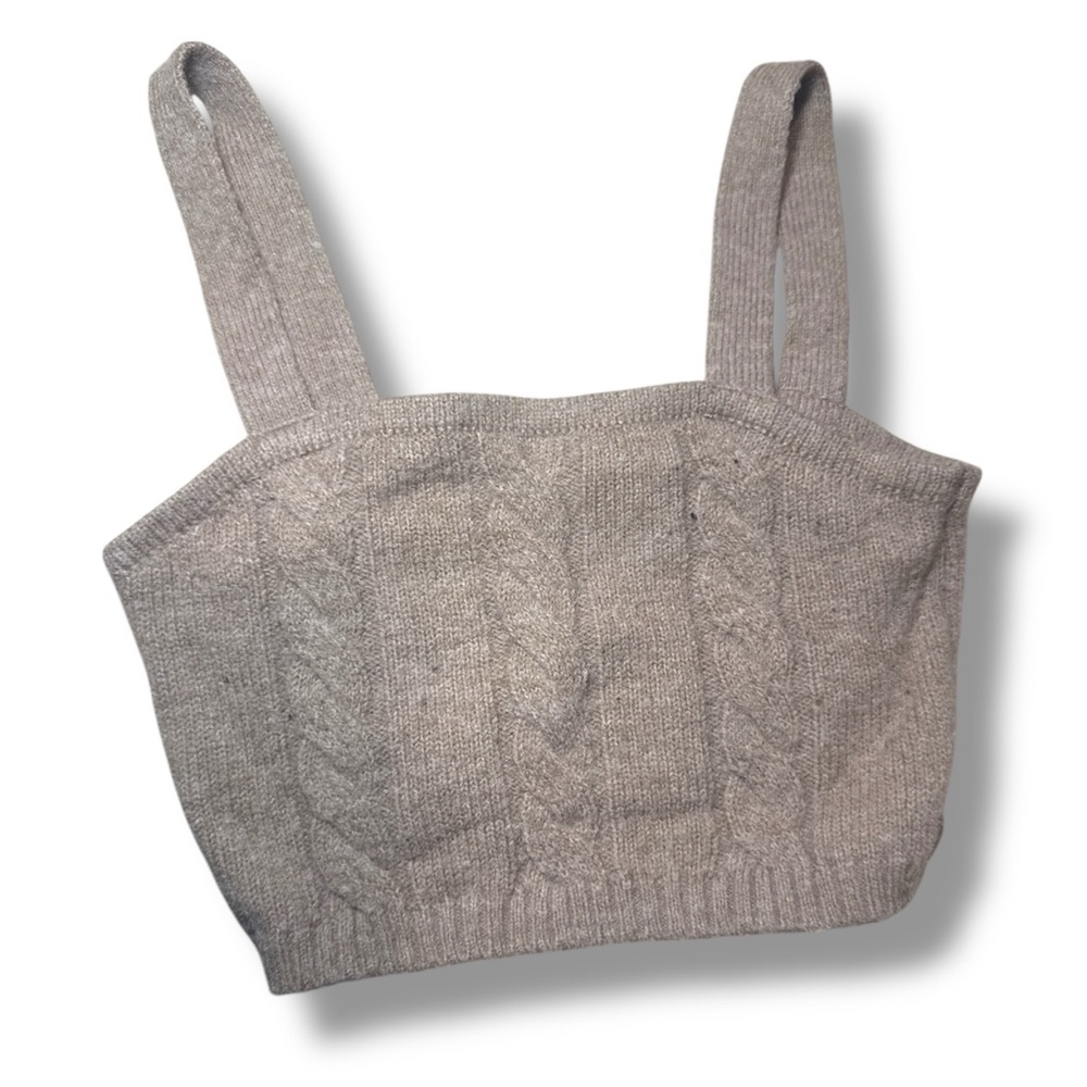 Full Tilt Tan Knit crop top